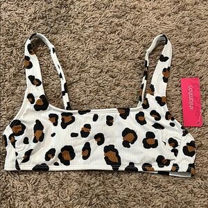 cheetah print bikini top